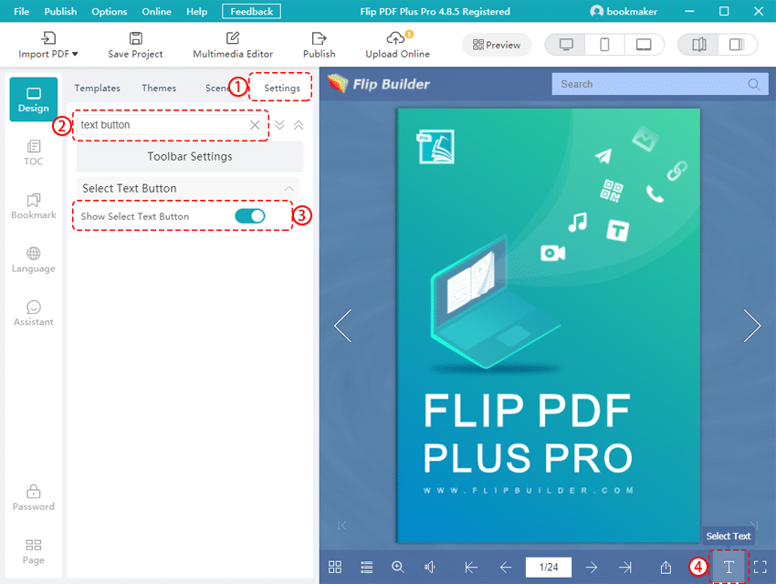 скопируйте свой PDF-текст