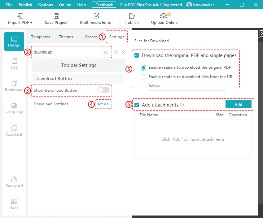 de downloadfunctie uitschakelen of inschakelen